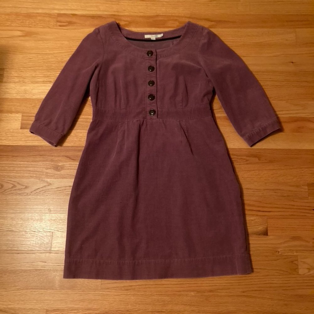 Boden purple corduroy dress, US size 10
